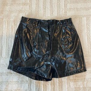 Princess Polly Leather Shorts 
Size US: 2